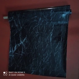 Набір самоклейна ПВХ плівка 2 шт по 0,6х3м, HOME DESIGN, інтер'єрна, водостійка, для меблів і кухні, колір чорний мармур (чорна) фото від покупців 18