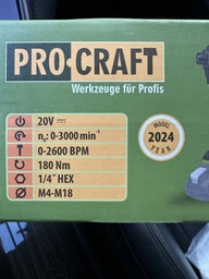 Аккумуляторный винтоверт ProCraft PS20 (Без АКБ и ЗУ) (032013)