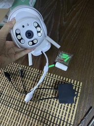 Уличная поворотная 4MP Wi-Fi IP-камера, водонепроницаемая с ночным видением + ICSee, Белая (3058609996) фото от покупателей 3