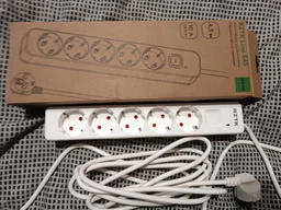 Сетевой фильтр-удлинитель RZTK Line 545 4.5 м 5 розеток White фото от покупателей 11