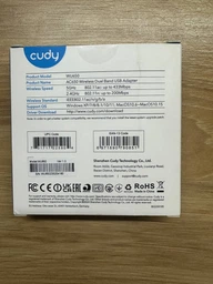 Wi-Fi адаптер Cudy WU650 двухдиапазонный с USB 2.0 (73-00547)