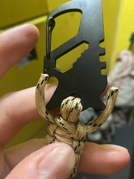 Брелок из паракорда для ключей карабин прочный тактический BRS Brown фото от покупателей 1