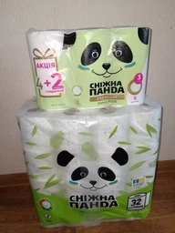 Бумага туалетная Снежная Панда Classic 4 шт фото от покупателей 8