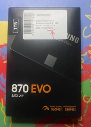 SSD диск Samsung 870 EVO 1TB (MZ-77E1T0BW) фото від покупців 5
