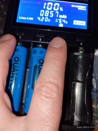 Набір акумуляторів літій-іонних Quantum Li-ion ICR18650 1500 mAh з клемним виступом plastic case 4 шт. (0746020703001) фото від покупців 2