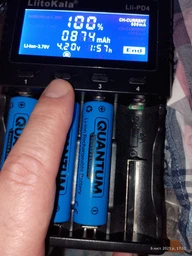 Набір акумуляторів літій-іонних Quantum Li-ion ICR18650 1500 mAh з клемним виступом plastic case 4 шт. (0746020703001) фото від покупців 1