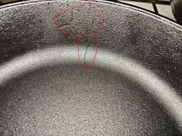 Сковорода чугунная 280х60 мм с ручкой ОПТИМА BRIZOLL (O2860-P) фото от покупателей 6