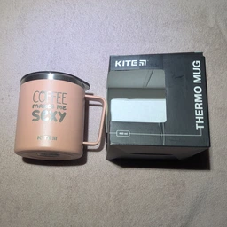 Термокухоль Kite Cute But Phycho 400 мл Рожевий (K22-379-03-1)