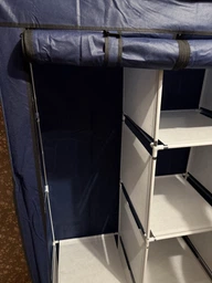 Шкаф тканевий складний STORAGE WARDROBE 175 х 130 х 45 см, синій