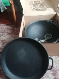 Казан чавунний Maysternya 8 л узбецький WOK з чавунною кришкою-сковородою 34 см 9.79 кг (Т405СР) фото від покупців 16