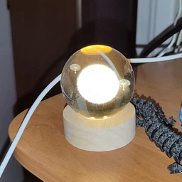 Ночник 3D Декоративный шар лампа хрустальный Солнечная система Led светильник USB с подсветкой фото от покупателей 5
