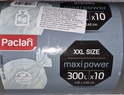 Мешки для мусора Paclan Maxi Power LDPE 300 л х 10 шт (5900942139255) фото от покупателей 1