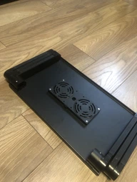 Столик для ноутбука с охлаждением Laptop Table T8 черный фото от покупателей 2