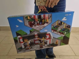 Дитячий конструктор Minecraft червоний амбар ферма 807 деталей з кубиками фігурками тварин та героїв будиночок дерева вода аксесуари ігрова розвиваюча іграшка для хлопчиків і дівчаток OnePro 73440 фото від покупців 1
