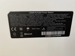 Зарядна станція S&O LAB G1200 BYD, 1200Вт, Wi-fi App, 1024 Вт⋅год, LiFePO4 фото от покупателей 5