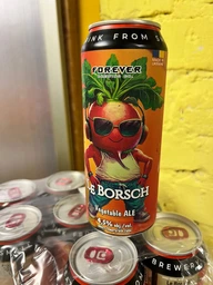 Упаковка пива Forever Le Borsch світле нефільтроване 4.5% 0.5 л x 12 шт. (14820183002829)