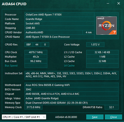 Процессор AMD Ryzen 7 9700X (100-000001404) Tray - No Cooler, sAM5, 3,8 (5,5 GHz Turbo), 32MB фото от покупателей 7