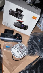 Відеореєстратор для авто 4K UHD WiFi автомобільний реєстратор міні автореєстратор с G-сенсором 24/7 з камерою заднього виду + карта пам'яті 64 Гб