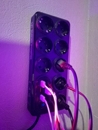 Удлинитель с защитой от перенапряжения Moxom MX-ST22 14 IN 1 Power Strip с 2 PD/QC 2500 Вт, 8 розетками и 3 USB для нескольких устройств, 2 М. Черный фото от покупателей 5