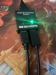 HDMI разветвитель двунаправленный Bi-Direction Switch на 2 порта 4К 60Hz | переключатель + коммутатор 2 в 1 | Black