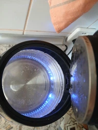 Электрочайник 2л стеклянный с LED подсветкой Top Kitchen 2400 Вт, электрический дисковый чайник с быстрым нагревом воды, стильный прозрачный чайник из рифленого термостойкого стекла STK-023-Silver/Black фото от покупателей 5