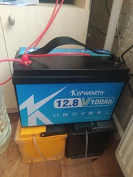 Аккумулятор Kepworth LiFePO4 12V 100Ah 1280W 332mm с зарядным устройством (литий железо фосфатный АКБ с BMS) фото от покупателей 1