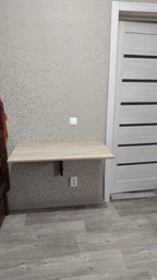 Обідній стіл-трансформер Ніка стіновий Ferrum-decor 420x900x500 Чорний метал ДСП Білий 16 мм (NIKA001) фото від покупців 1