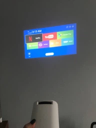Смарт-проектор Hechpro портативный, Android 11, Wi-Fi 6, Bluetooth 5.0, LED, поддержка 4K, белый фото от покупателей 12