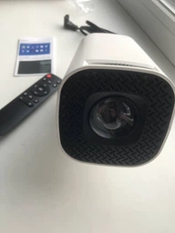 Смарт-проектор Hechpro портативный, Android 11, Wi-Fi 6, Bluetooth 5.0, LED, поддержка 4K, белый фото от покупателей 8