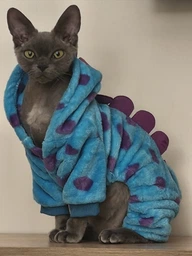 Костюм для котів (кішок) флісовий Саллі L Блакитний