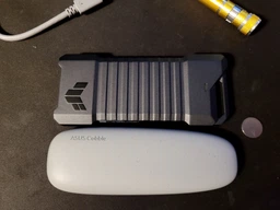 Внешний карман Asus Cobble SSD Enclosure M.2 NVMe (PCIe) USB 3.2 Gen2x1 Type-C Grey (ESD-A1A) (90DD02R6-M09000) фото от покупателей 16