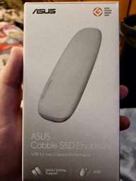 Внешний карман Asus Cobble SSD Enclosure M.2 NVMe (PCIe) USB 3.2 Gen2x1 Type-C Grey (ESD-A1A) (90DD02R6-M09000) фото от покупателей 10