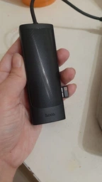 HUB адаптер HOCO HB43 PD, 100W, HDMI, SD, 2USB, Type-C, чорний фото від покупців 3