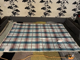 Электрическая простынь 60х130 см с подогревом односпальная Electric blanket, , в клеточку, арт.1058 фото от покупателей 3
