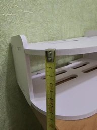 2-уровневая Полка для Wi-Fi роутера, модема, приставки, маршрутизатора 30*20*15 см, белая фото от покупателей 8