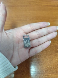 USB Міні Флешка Брелок 64Gb Лазерне гравіювання Тризуб