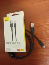 Кабель Baseus Cafule Type-C 3A PD 2.0 60W Flash Charging 2.0 м Red/Black (CATKLF-H91) фото от покупателей 5