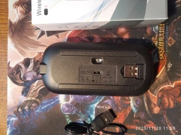 Беспроводная бесшумная аккумуляторная мышка с RGB подсветкой 1600DP Bluetooth 5.2 + 2.4 GHz тихая для ноутбуков пк планшетов плоская Slim фото от покупателей 4