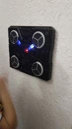 Музыкальный тренажер-мишень настенная для бокса с LED-подсветкой Черный