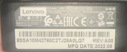 Блок питания ADLX65CCGE2A Lenovo 20V 3.25A 65W 4.0*1.7 Boxy Original PRC (ADLX65CLGC2A) фото от покупателей 2