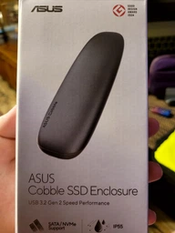 Внешний карман Asus Cobble SSD Enclosure M.2 NVMe (PCIe) USB 3.2 Gen2x1 Type-C Black (ESD-A1A) (90DD02R0-M09000) фото от покупателей 8