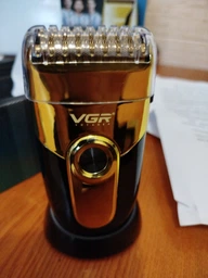 Электробритва шейвер мужской профессиональный VGR V-640S бритва 9000 ОБ. чорный фото от покупателей 12