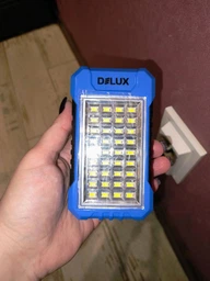 Аварийный светильник с аккумулятором DELUX REL-101 USB 4W 220lm 6500K 36LED фото от покупателей 2