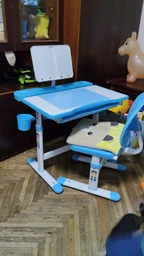 Комплект парта и стул Evo-kids Evo-17 Ergo (стол+стул+полка+лампа) Grey, Evo-17 G Ergo