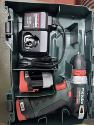 Шуруповерт-дриль Metabo POWERMAXX BS BL Q, акумуляторний, Li-Power, 2*12 В, 2 Ач, 0-400/0-1500 об/хв, патрон 1-10мм, 20/38 Нм, кейс, 0.7кг (601749500) фото від покупців 3
