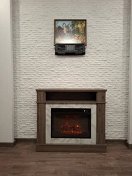 Каминокомплект ArtiFlame For Living с эффектом пламени, обогревом и звуком горения огня Дуб серый фото от покупателей 1