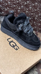 Жіночі уггі кросівки Зимові Замшеві Коричневі UGG Lowmel Sneaker Chestnut (37, коричневі) фото от покупателей 2