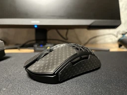 Бездротова ігрова мишка ATTACK SHARK R5 Ultra BLACK Карбонова, ультралегка (2.4G, Bluetooth), PAW3950MAX, 42000 DPI, 8K