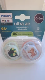 Пустышки Philips AVENT Ultra Air 0-6 месяцев 2 шт (SCF087/02)