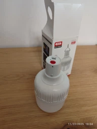 Лампа-ліхтар для кемпінгу акумуляторна LED Lamp 1200mAh автономна світлодіодна з трьома режимами роботи та гаком XO YH04 White фото від покупців 5